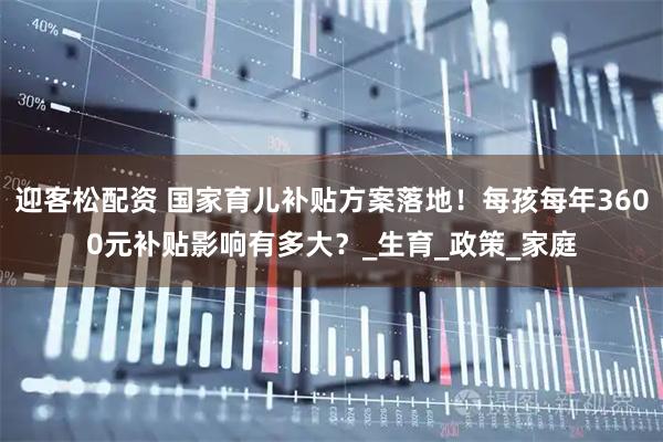 迎客松配资 国家育儿补贴方案落地！每孩每年3600元补贴影响有多大？_生育_政策_家庭